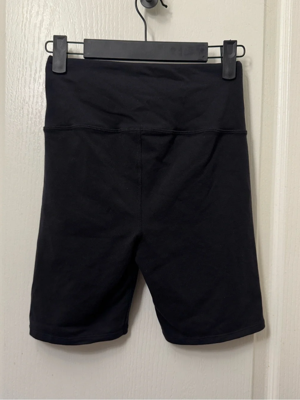 ALO Yoga Black Lace-Up High-Rise Bike Shorts
